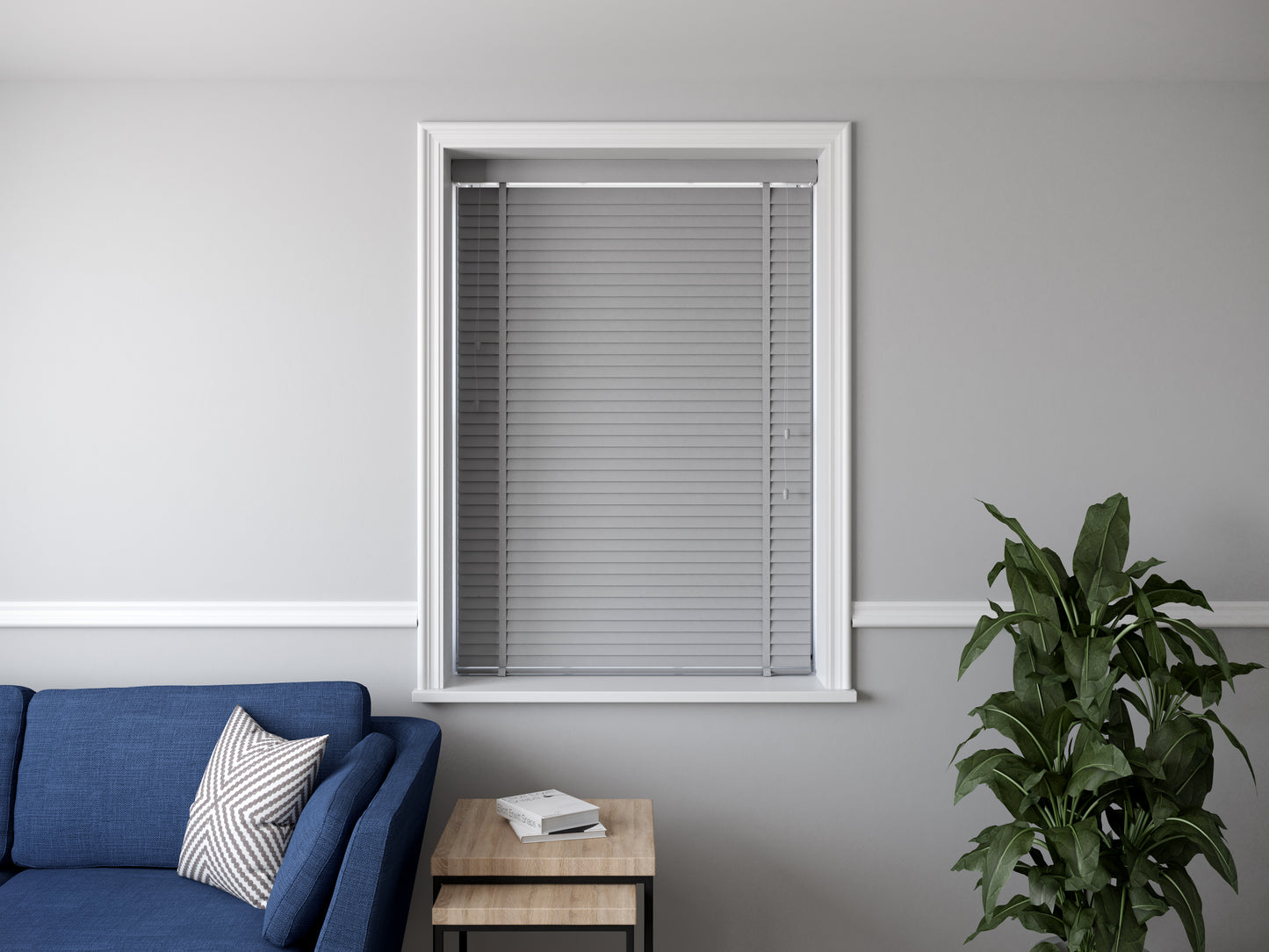 Venetian Faux Wood 50mm Slat Window Blind