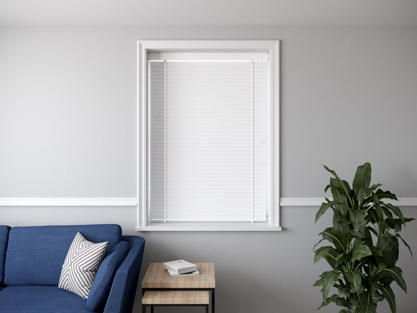 Venetian Faux Wood 50mm Slat Window Blind