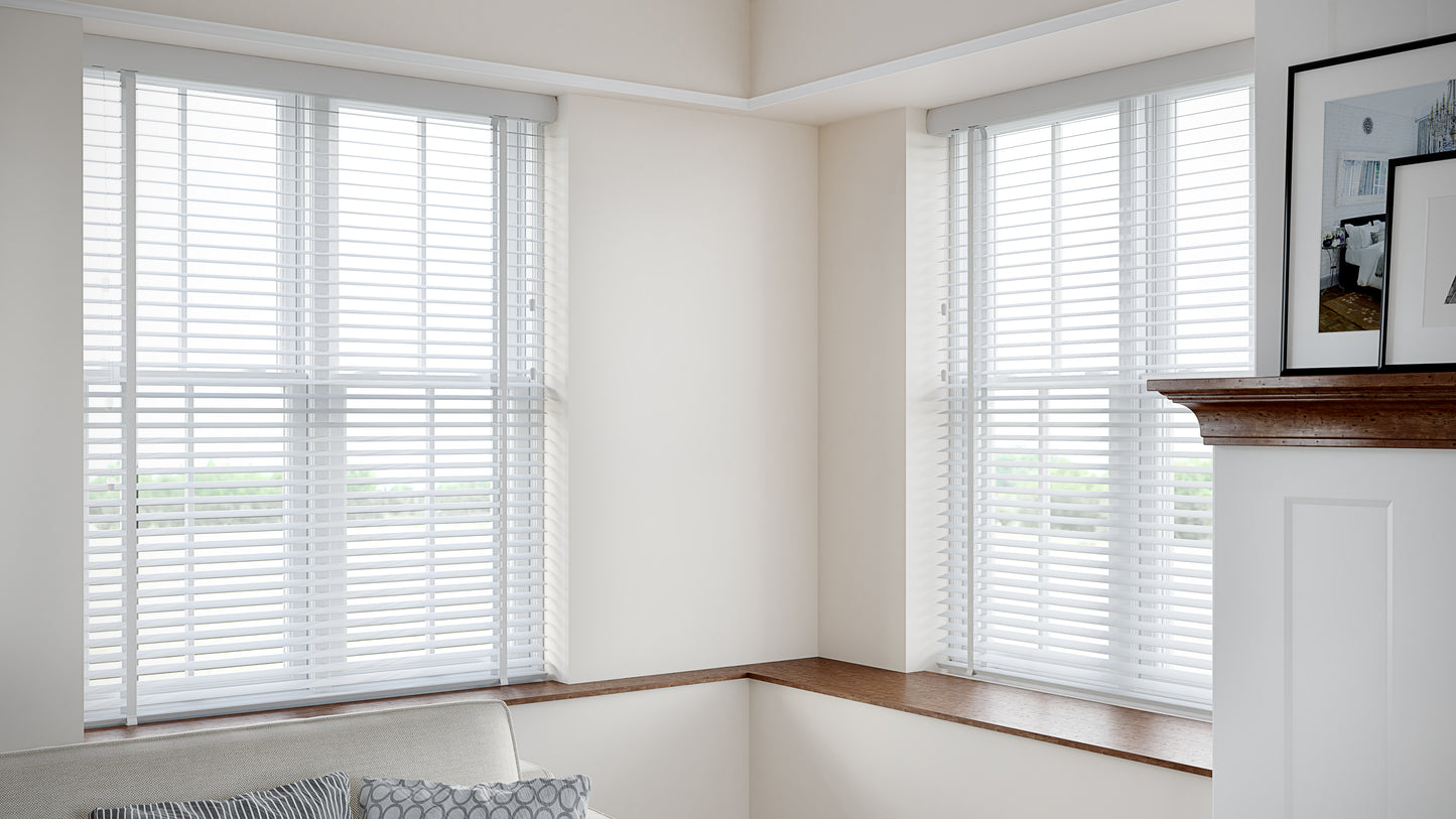 Venetian Faux Wood 50mm Slat Window Blind