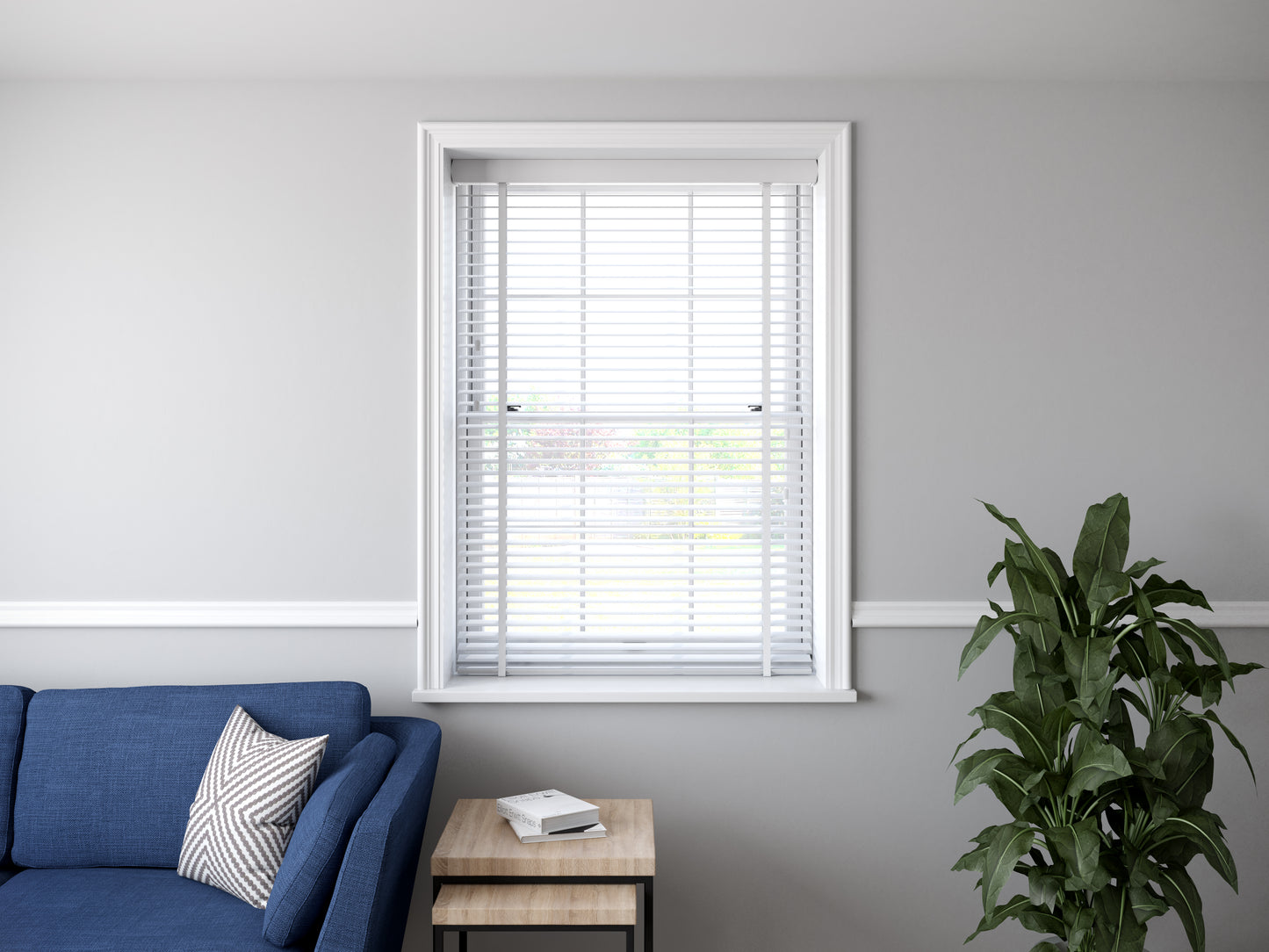 Venetian Faux Wood 50mm Slat Window Blind