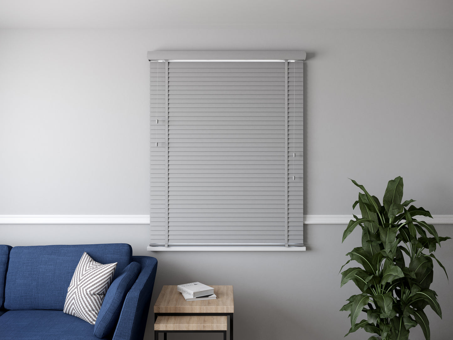 Venetian Faux Wood 50mm Slat Window Blind