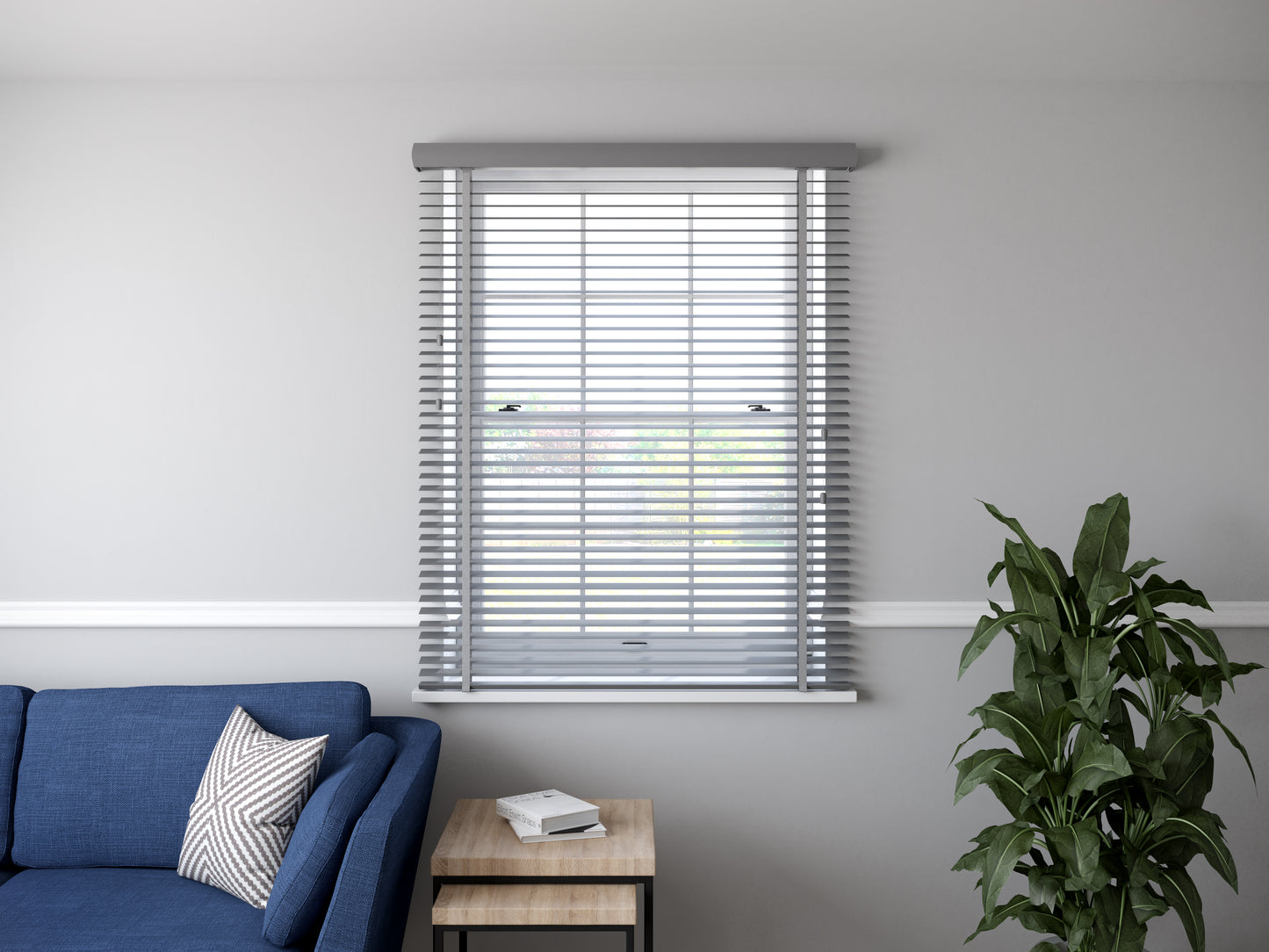 Venetian Faux Wood 50mm Slat Window Blind