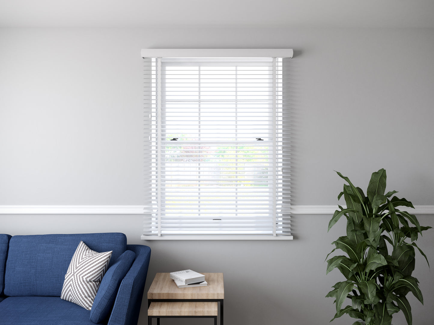 Venetian Faux Wood 50mm Slat Window Blind