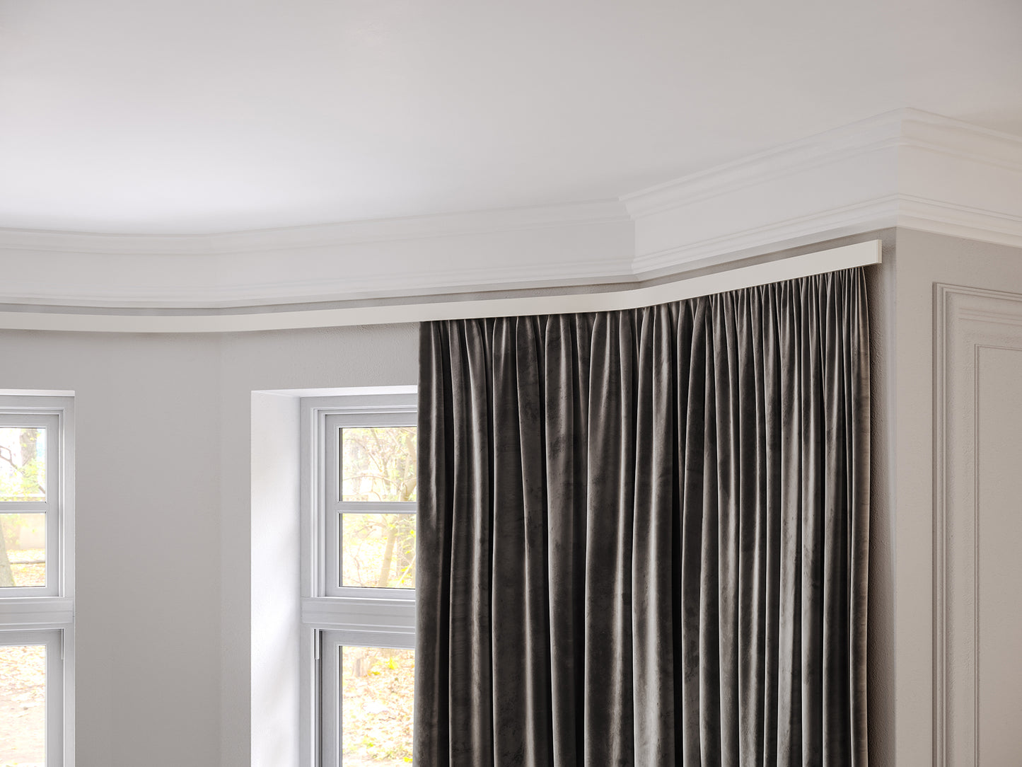 Contour Uncorded Aluminum Curtain Track